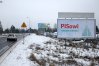 Kontrowersyjny billboard stoi przy ulicy Sielskiej, przy drodze wlotowej do stolicy Warmii i Mazur od strony Ostródy