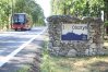 Wjazd do Olsztyna pod Częstochową od strony południa Polski