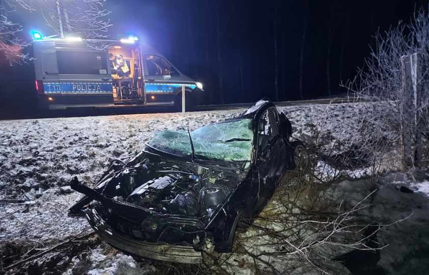 Tragiczny wypadek pod Olsztynem. Nie żyje 29letni