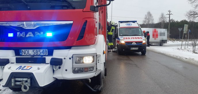 41-letni kurier jadący fiatem potrącił pod Olsztynem 76-letniego rowerzystę