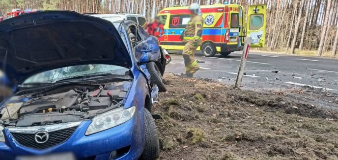 Artykuł: 51-latek doprowadził do wypadku drogowego na DK16 w gminie Gietrzwałd
