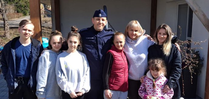 Policjant spod Olsztyna przyjął pod swój dach trzy rodziny z Ukrainy