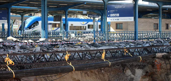 Ruszyła przebudowa pierwszego peronu stacji Olsztyn Główny [ZDJĘCIA]
