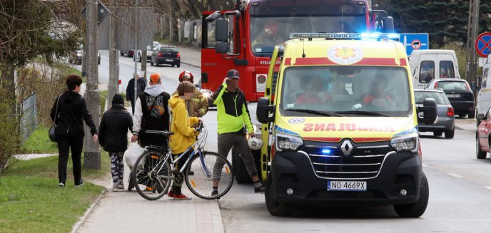 Artykuł: 6-latka na rowerku zjechała z chodnika pod jadący pojazd na ul. Jagiellońskiej w Olsztynie
