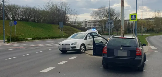 Kolizja na olsztyńskich Nagórkach