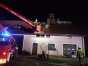 Pożar budynku w Giedajtach
