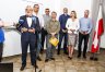 Polska 2050 utworzyła struktury partii na Warmii i Mazurach. Na pierwszym planie od lewej: prof. Wojciech Maksymowicz, Rafał Ryszczuk, Andrzej Kimbar, Joanna Czarkowska i Robert Klimowicz