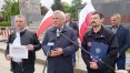 Sobotnia konferencja prasowa przedstawicieli PiS pod "szubienicami"