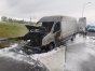 Na obwodnicy Olsztyna spłonął bus