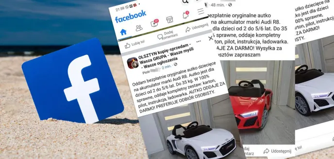 Uwaga, rodzice! Oszustwo na darmowy samochodzik dziecięcy coraz popularniejsze