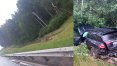 Kierowca mercedesa nie dostosował prędkości do warunków panujących na drodze