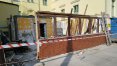 Trwa proces wyburzania pawilonu handlowego zlokalizowanego w ścisłym centrum miasta