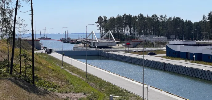 Przekop Mierzei Wiślanej.  Przez kanał nie przepłyną statki towarowe