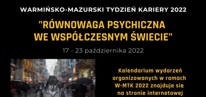 Na Warmii i Mazurach tydzień o równowadze psychicznej we współczesnym świecie