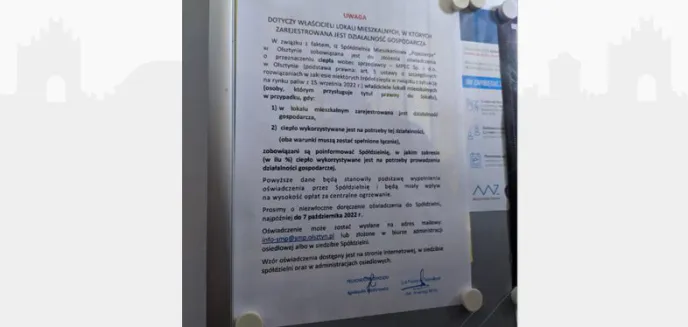 Spółdzielnia mieszkaniowa ''Pojezierze'' zajmie się prowadzącymi biznes z mieszkań. Będą płacić wyższe stawki?