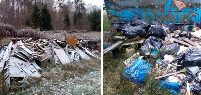 Śnieg nie przykrył śmieci. Posypały się mandaty