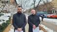 Od lewej: Konrad Sajkowski i Tomasz Owsianik z Konfederacji