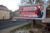 Bilbord, ukazujący - według związkowców - hipokryzję władz Olsztyna, znalazł się przy ul. Warszawskiej