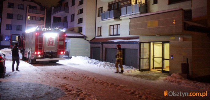 Osobliwa interwencja strażaków przy ul. Popiełuszki w Olsztynie
