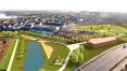 Wizualizacja terenów wokół zbiorników retencyjnych zlokalizowanych na południe od ul. Bukowskiego
