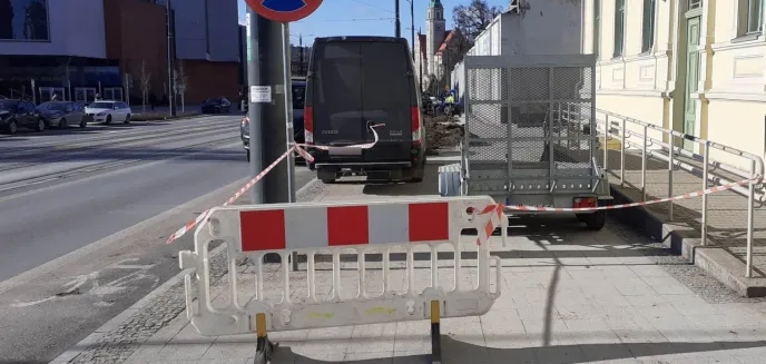 W centrum miasta trwają nasadzenia. Strażnicy miejscy ukarali mandatem kierownika prac