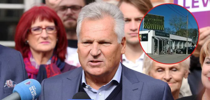 Były prezydent RP, Aleksander Kwaśniewski postanowił zjeść obiad pod Olsztynem