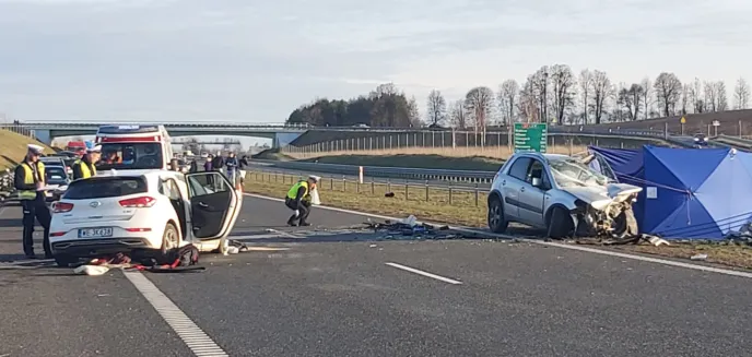 Czołówka na S7. Dwie osoby zginęły, trzy zostały ranne. Droga w stronę Gdańska całkowicie zablokowana [ZDJĘCIA]