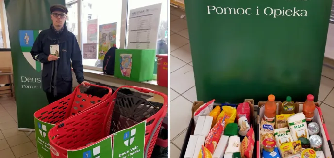 Zbierali żywność dla ubogich mieszkańców Olsztyna [ZDJĘCIA]