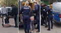 Kadry z interwencji policji przy ulicy Żołnierskiej w Olsztynie