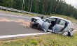 Kadr z miejsca zdarzenia na S7, w wyniku którego ucierpieli pasażerowie seata