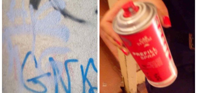 Artykuł: Zamiast picia, malowanie. 45-letni grafficiarz wpadł na osiedlu Kętrzyńskiego