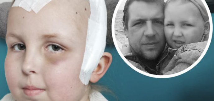 Artykuł: Dramat olsztyńskiej rodziny. Marysia straciła tatę, zmaga się z guzem mózgu