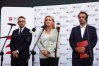 W czwartek (14 września) otworzono olsztyński oddział PARP. Od lewej: Łukasz Chrobak (dyrektor oddziału), Olga Semeniuk-Patkowska (wiceminister rozwoju i technologii) oraz Mikołaj Różycki (p.o. prezesa PARP)