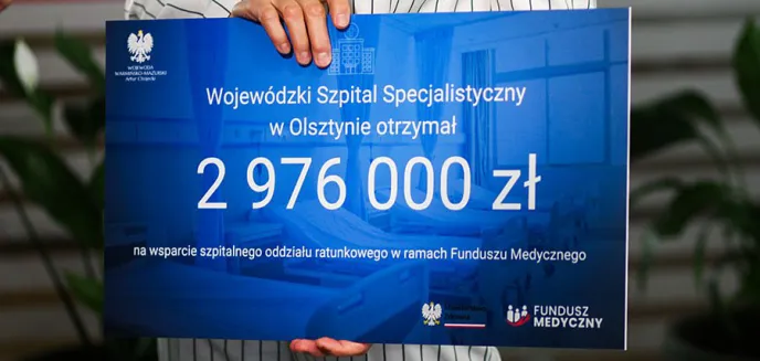 Warmińsko-mazurskie SOR-y z zastrzykiem gotówki. Placówki otrzymały prawie 70 mln zł