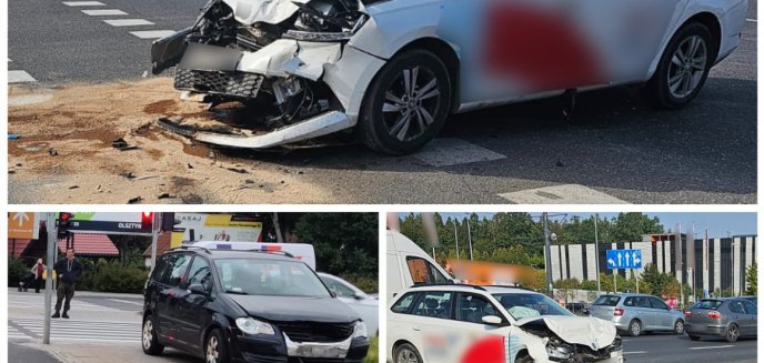 Artykuł: Kolizyjny poranek w Olsztynie. Taksówkarz i kierowca fiata ofiarami ''samochodów ludu'' [ZDJĘCIA]