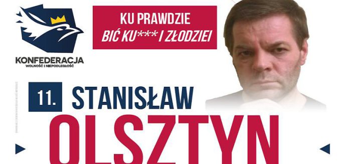 Artykuł: Wybory 2023. Olsztyn ma program na sukces: ''Bić ku**y i złodziei''
