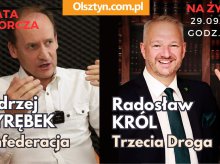 LIVE! Debata w studio Olsztyn.com.pl: Andrzej Wyrębek (Konfederacja) kontra Radosław Król (Trzecia Droga)
