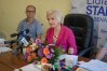 Lidia Staroń podczas jednej z konferencji prasowych