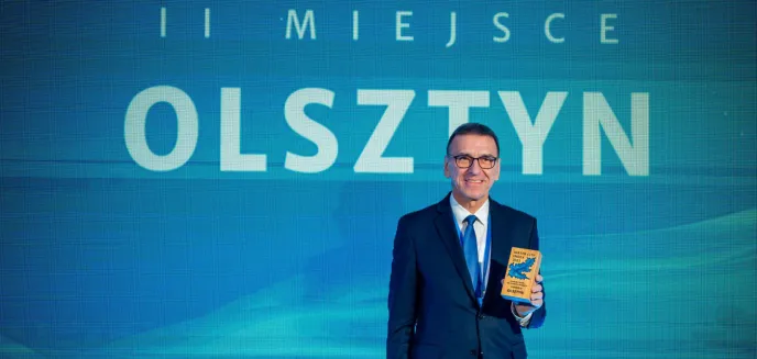 Lepszy od Olsztyna był tylko Słupsk.  Prezydent Grzymowicz z nagrodą