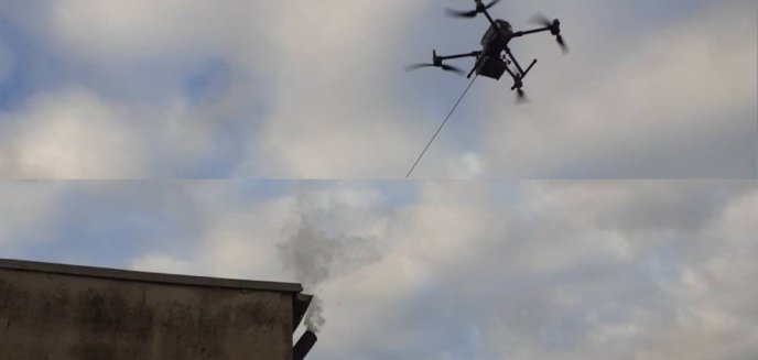 Artykuł: Czarny dym nad Olsztynem. Dronem szukają „kopciuchów” [WIDEO]