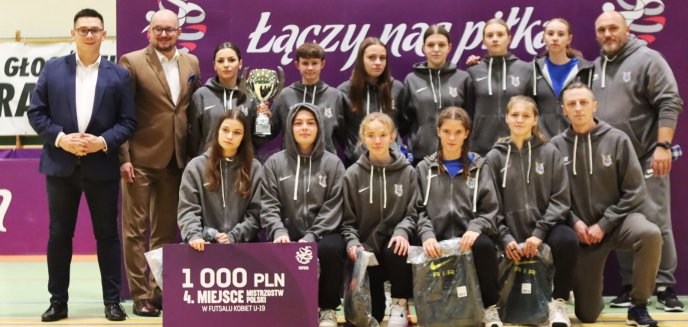 Piłkarki Stomilu Olsztyn zajęły 4 miejsce na mistrzostwach Polski do lat 19 w futsalu kobiet