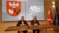 Marszałek, Marcin Kuchciński, (z lewej) i Bogumił Osiński, szef W-MFF. przedstawili filmy, które uzyskają specjalne dofinansowanie samorządu