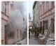 Strażacy walczyli z pożarem w budynku przy ul. Curie-Skłodowskiej w Olsztynie
