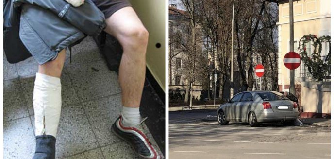 Artykuł: Plac Pułaskiego. Krew jego poranionej nogi ułożyła się w chodnikową kałużę