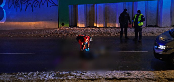 Tragedia na ulicy Mazowieckiego w Olsztynie. Kobieta skoczyła z wiaduktu [ZDJĘCIA, WIDEO]