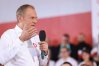 Premier Donald Tusk - zgodnie z zapowiedzią - rozpoczął kampanię samorządową w Morągu
