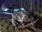 W środę (21 lutego) w godzinach nocnych osobowe BMW wypadło z jezdni na DK51 na wysokości Spręcowa