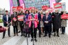 Do Olsztyna przyjechała senator Magdalena Biejat, aby wesprzeć kandydaturę Bartosza Gruceli na urząd prezydenta stolicy Warmii i Mazur