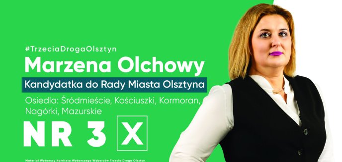 Artykuł: Rozmawiamy z Marzeną Olchowy, kandydatką do Rady Miasta Olsztyna