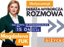 LIVE! Magdalena Fuk, kandydatka na urząd burmistrza Giżycka, gościem studia Olsztyn.com.pl